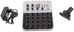 Изображение Soundking MIX02AU Мини-микшерный пульт, 6 каналов, USB