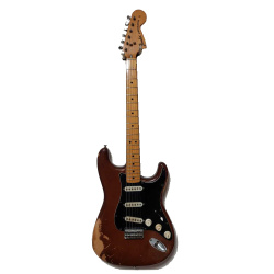 Изображение Fender Stratocaster USA 1975 Электрогитара б/у, S/n 583090 (4400) , SSS, Коричневый, черный пикгард