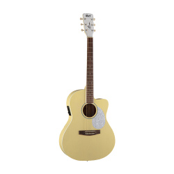 Изображение CORT Jade Classic PYOP WB  электроакустическая гитара, с вырезом, верх ель, обечайка махогани,Yellow