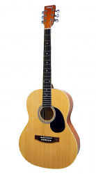 Изображение HOMAGE LF-3910 Фольковая 6-струнная гитара 38" с вырезом. Верхняя дека - ламинат, задняя дека и обеч
