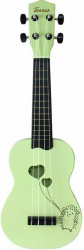 Изображение TERRIS PLUS HARI - укулеле сопрано, ежик, шарик, зеленый, пластик