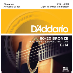 Изображение D`ADDARIO EJ-14 012-056 Струны для акустической гитары 