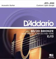 Изображение D`ADDARIO EJ-13 011-052 Струны для акустической гитары 