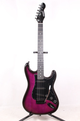 Изображение Selder Stratocaster Электрогитара б/у, SSS, Фиолетовый Sunburst, Черный пикгард + Рычаг