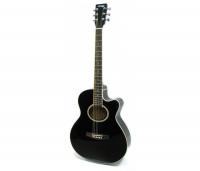 Изображение HOMAGE LF-401C-B Фольковая 6-струнная гитара 40" с вырезом, цвет: чёрный