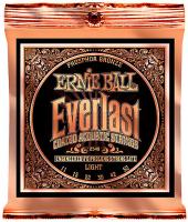 Изображение ERNIE BALL 2548 011-052 Струны для акустической гитары Everlast Coated Phosphor Bronze Light