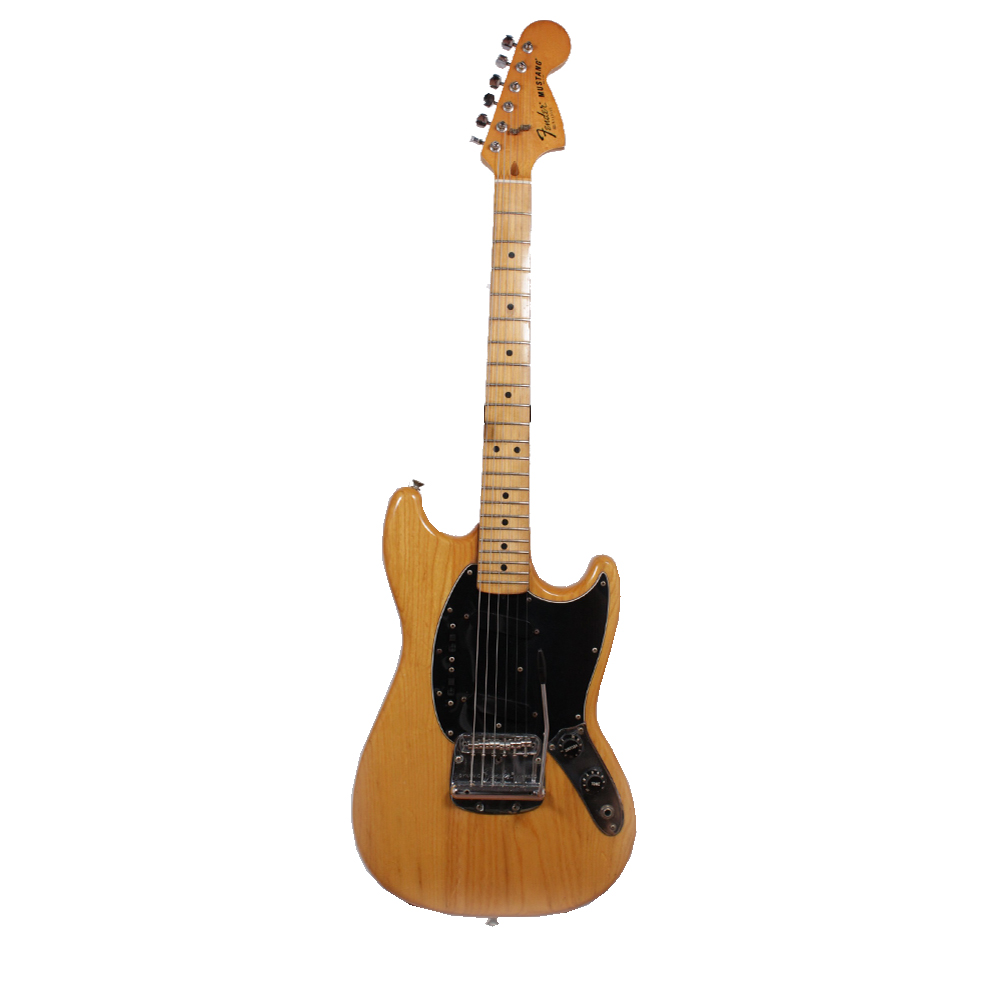 Изображение FENDER MUSTANG Электрогитара Б/У, sn: S91819365, натуральный, хромированная фурнитура, черный пикгар