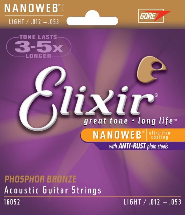 Изображение ELIXIR 16052 012-053 Струны для акустической гитары  