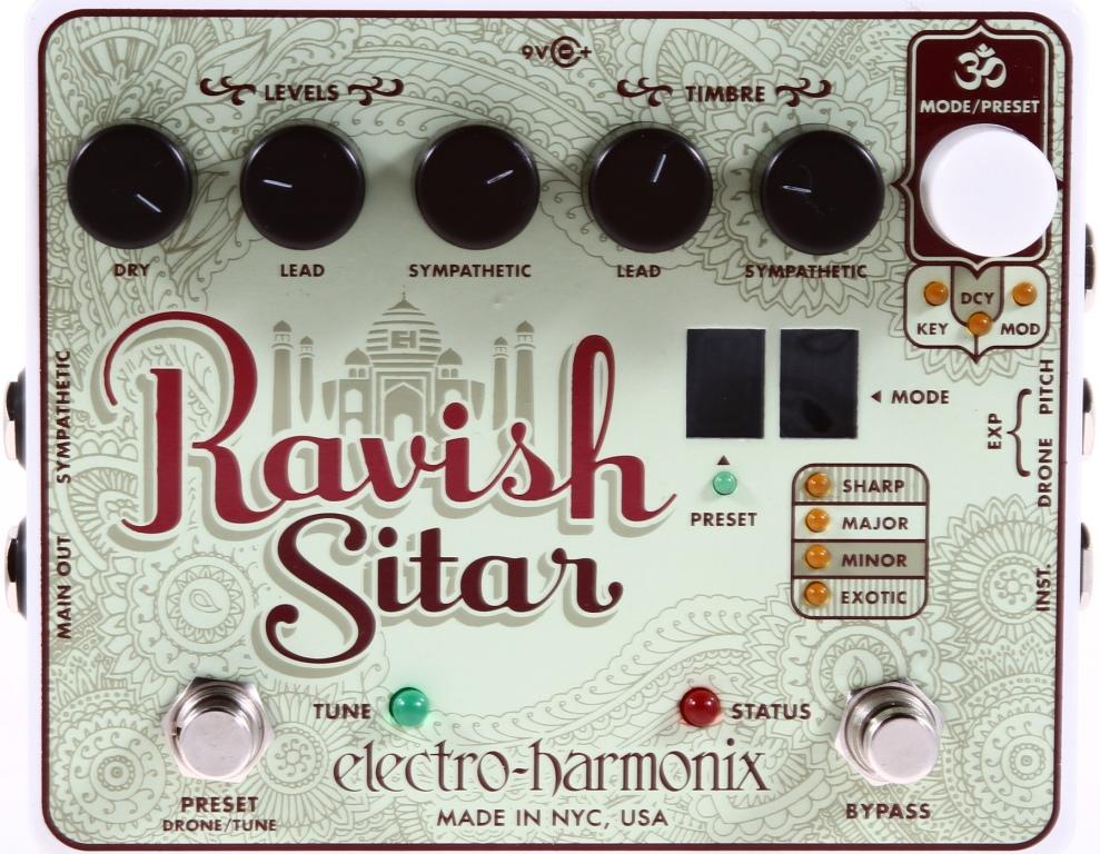 Изображение ELECTRO-HARMONIX RAVISH SITAR Педаль гитарная