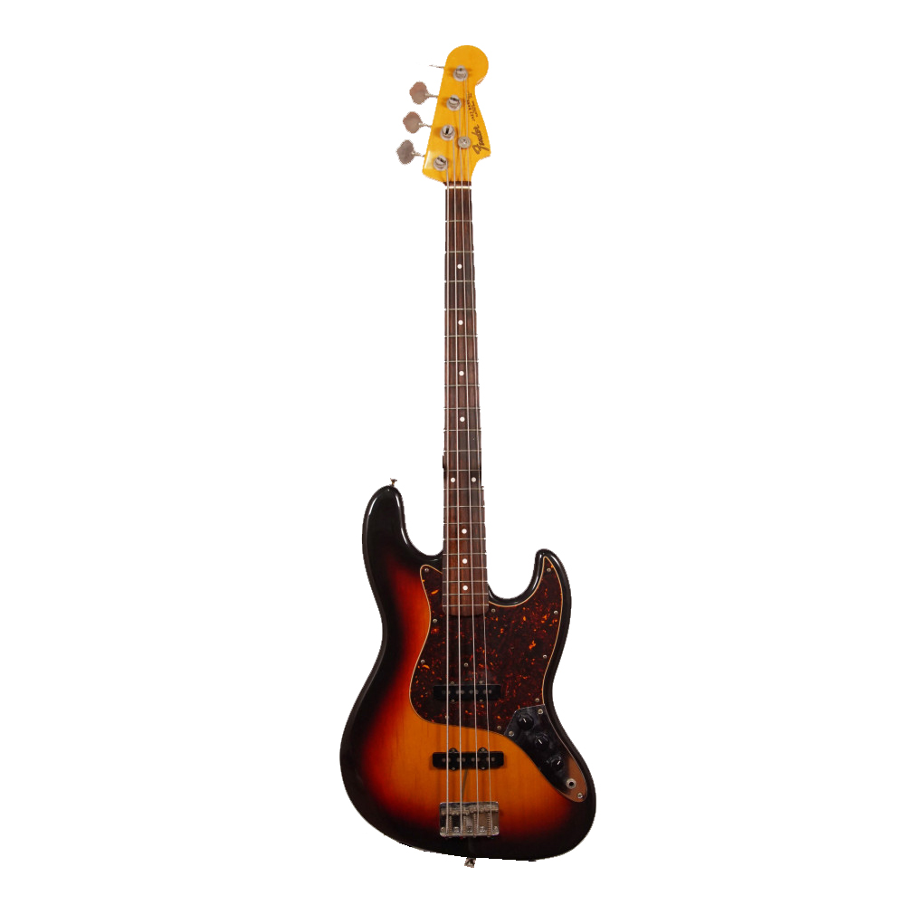 Fender JAZZ BASS Crafted in Japan Бас-гитара Б/У, s/n R050448, санберст,  черепаховый пикгард купить в Хабаровске