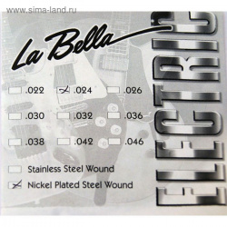 Изображение LA BELLA EL024 Струна для гитары 024 сталь