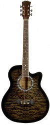 Изображение ELITARO E4030 BKS Акустическая гитара, цвет: "Tobacco" санбёрст