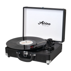 Изображение Alive Audio GLAM Noir Виниловый проигрыватель c Bluetooth