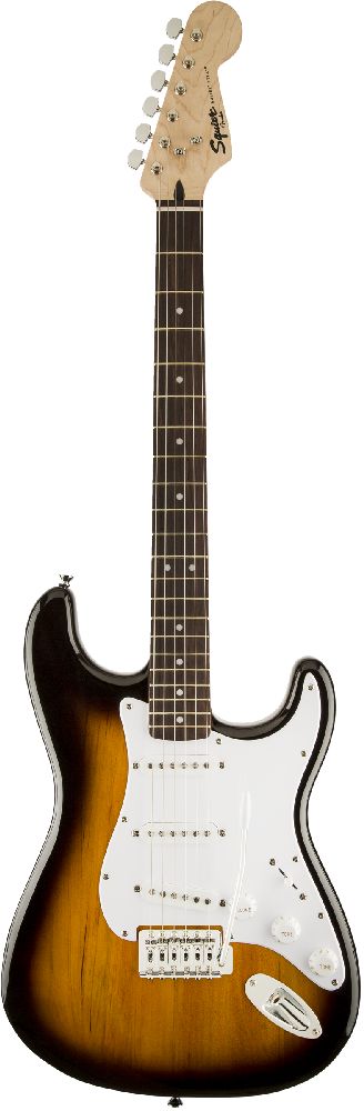 Изображение FENDER SQUIER BULLET Brown Stratocaster электрогитара, цвет коричневый санбёрст, SSS