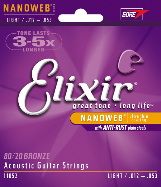Изображение ELIXIR 11052 012-053 Струны для акустической гитары 