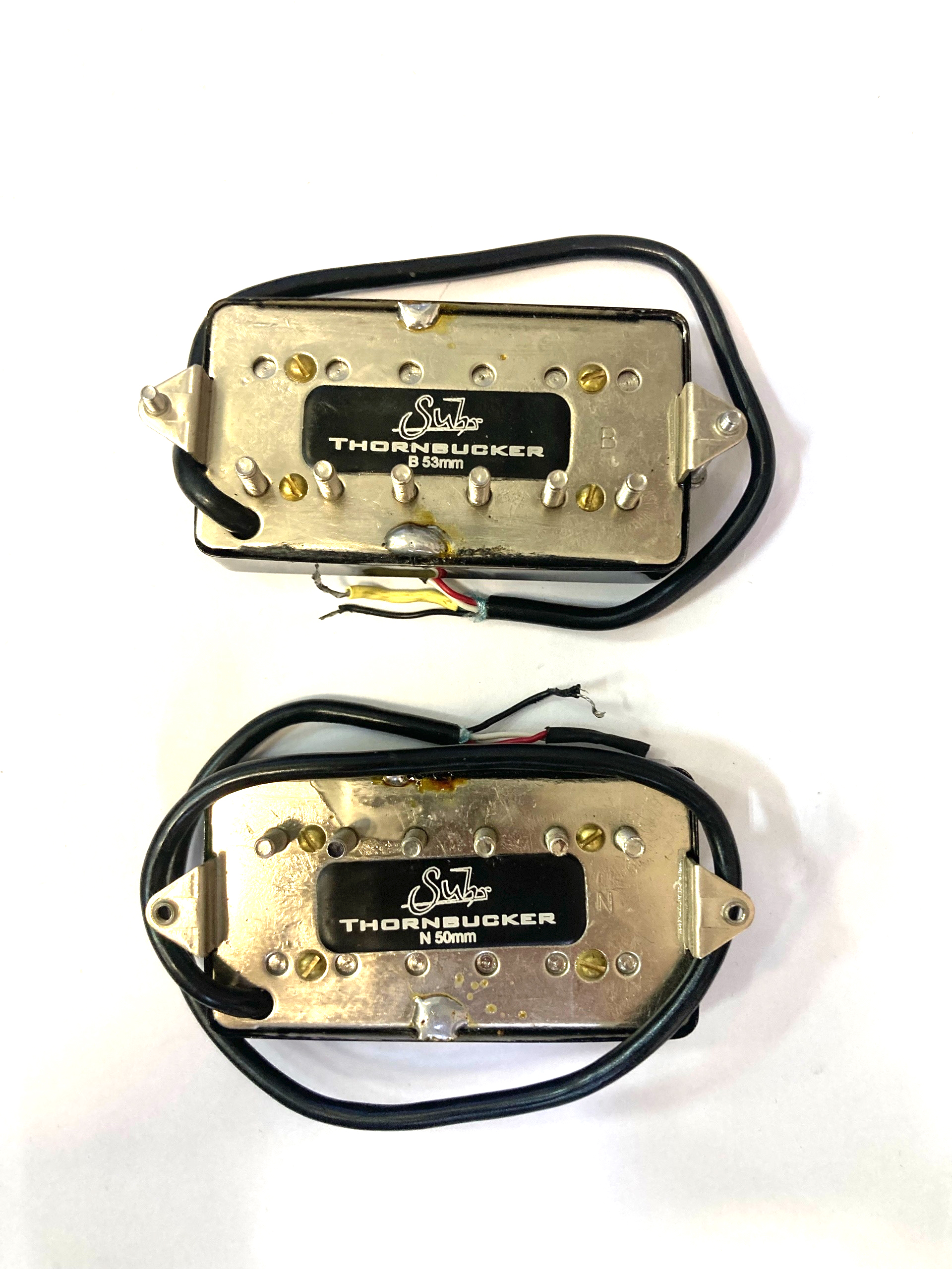 Изображение SUHR ThornBucker Set Комплект звукоснимателей б/у, подписная модель Peter Thorn, HH, B53mm/M50mm, Цв