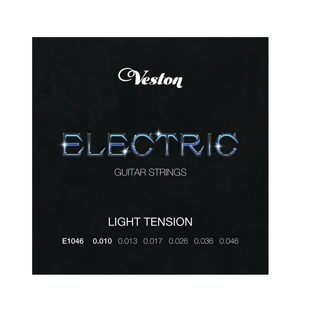 VESTON E1046 Струны для электрогитары 010-046, натяжение Light Изображение VESTON E1046 Струны для электрогитары 010-046, натяжение Light