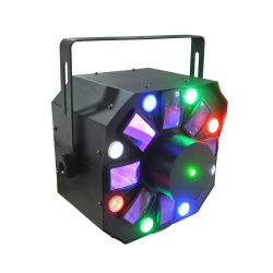 Изображение XLine Light STINGER Светодиодный прибор. 8х1 Вт (2хR, 2хG, 2хB, 2хW) LED, 5х3Вт RGBWA LED, R/G лазер
