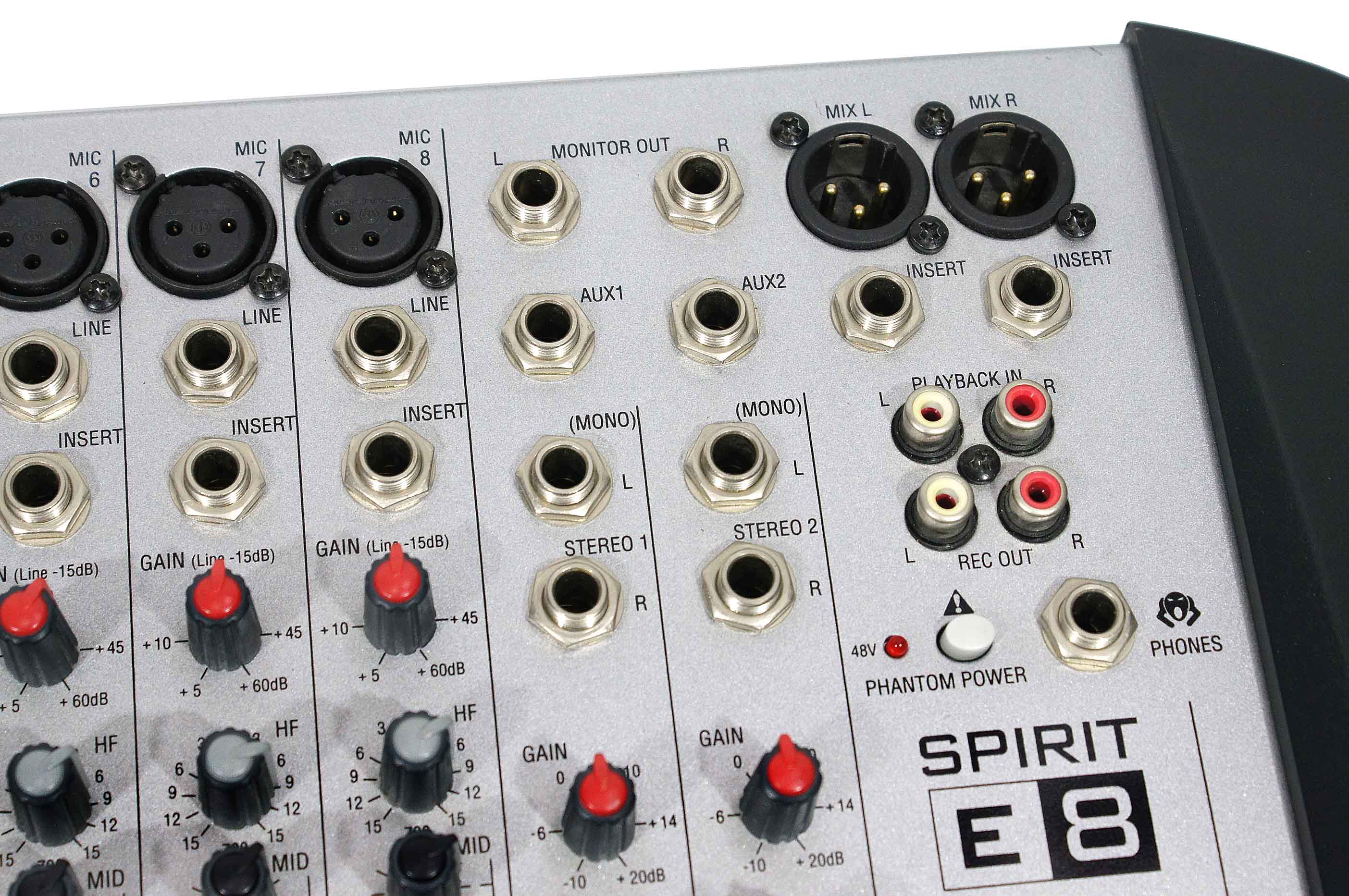 Изображение SOUNDCRAFT SPIRIT E8 Микшерный пульт Б\У, 8 каналов, Англия. 