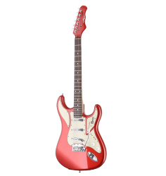 Изображение Burns London Cobra DX Stratocaster Электрогитара б/у, s/n 003513G, SSS, Красный, Белый пикгард	