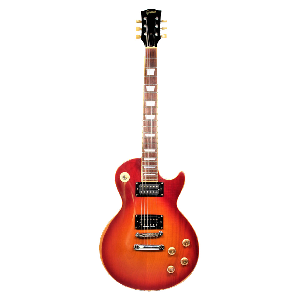 Изображение Greco Les Paul EG600 Электрогитара Б/У, вклеенный гриф, цвет: санберст, потертость вверху корпуса