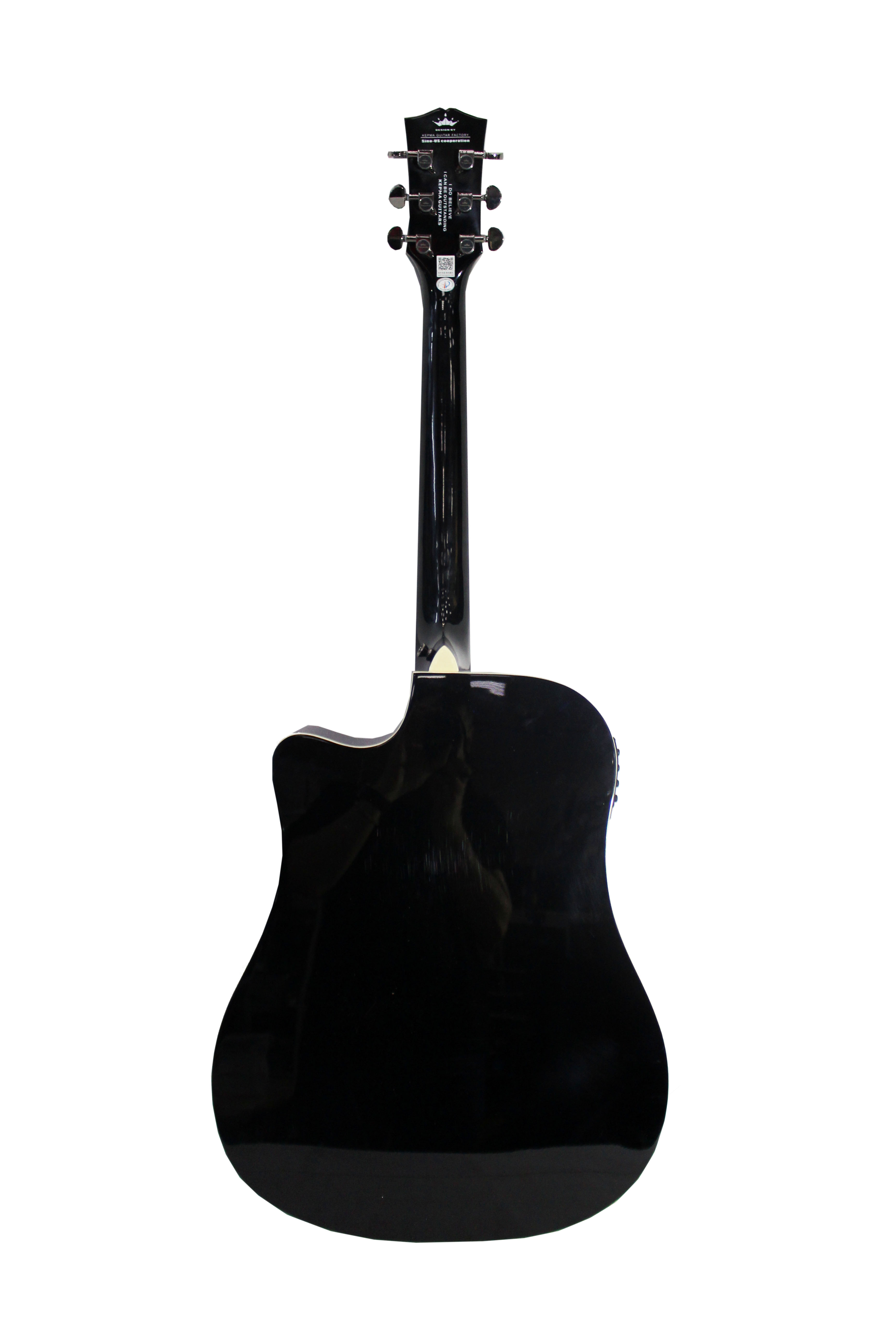 Изображение KEPMA D1CE BK Электроакустическая гитара + КАБЕЛЬ Цвет Черный