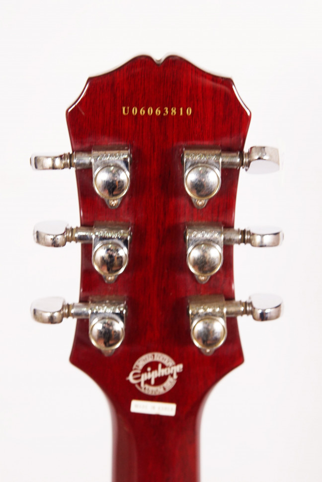 Изображение Epiphone Les Paul SPECIAL Электрогитара Б/У, s/n u06063810, P90, красный, черный пикгард