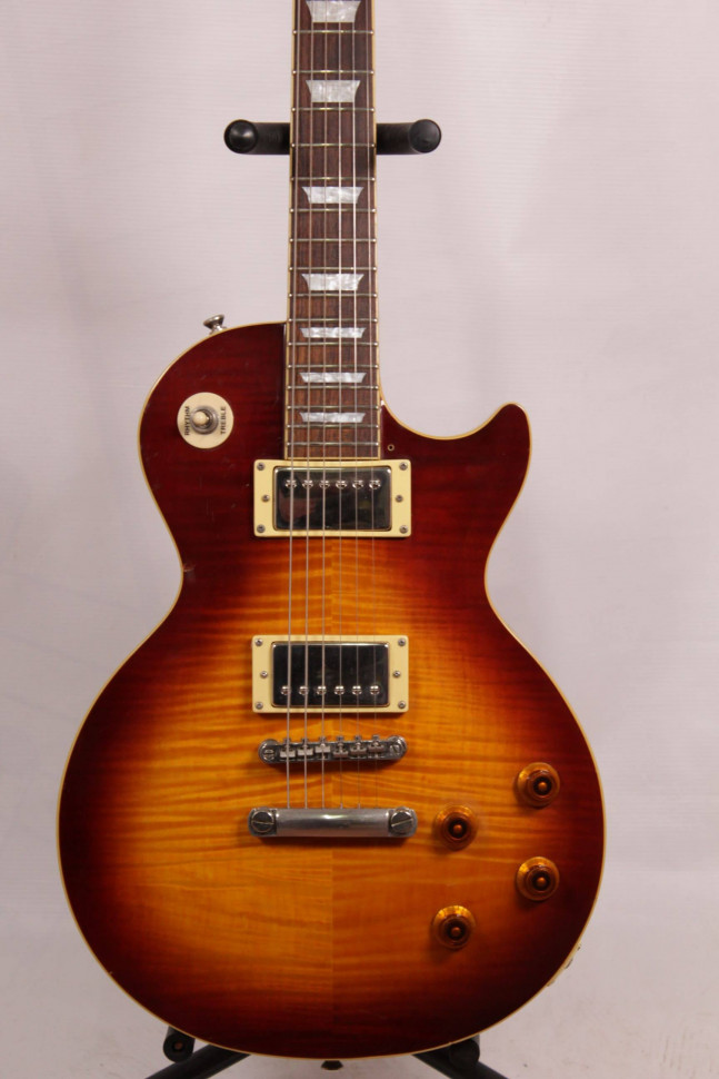 Изображение Epiphone Les Paul Standard China, s/n DW05042587, tobacco sunburst, топ волнистый клен, колки Grover