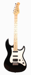 Изображение Elioth Stratocaster S303 Электрогитара б/у, s/n 112422357, HSS, Черный, Белый перламутровый пикгард
