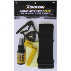 Изображение Dunlop GA21 Набор аксессуаров и ремень для акустической гитары