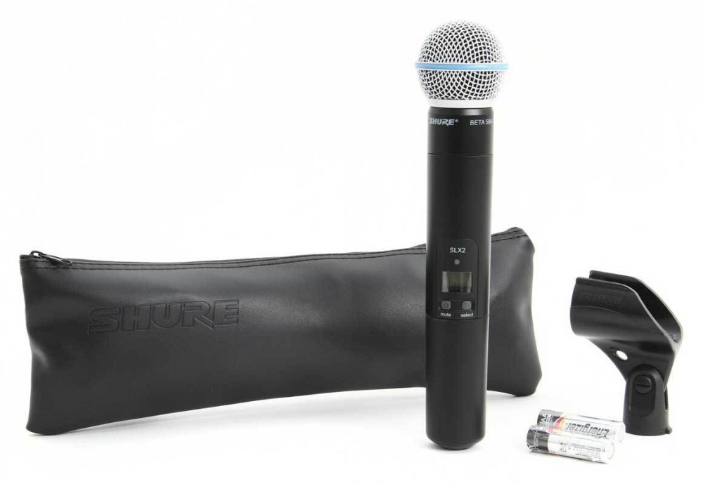 SHURE SLX2/BETA58 P4 702-726 MHz ОТДЕЛЬНЫЙ ручной передатчик системы SLX c капсюлем микрофона BETA58 Изображение SHURE SLX2/BETA58 P4 702-726 MHz ОТДЕЛЬНЫЙ ручной передатчик системы SLX c капсюлем микрофона BETA58