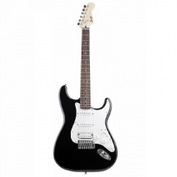 Изображение FENDER SQUIER BULLET TREM HSS BLK электрогитара, HSS, цвет чёрный