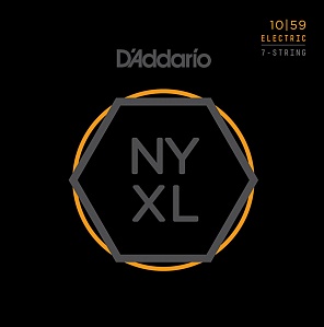 Изображение D`ADDARIO NYXL1059 Комплект струн для 7-струнной электрогитары, никелированные, Regular Light