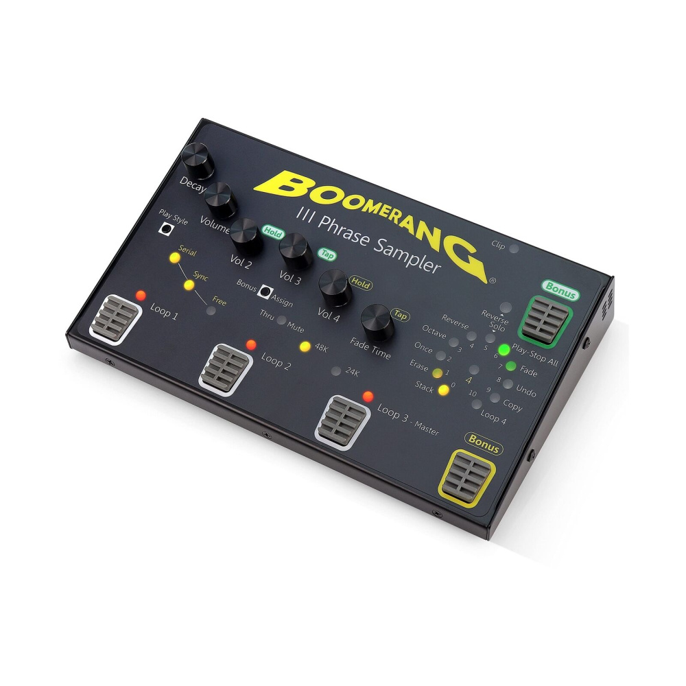 Boomerang Phrase Sampler III Looper Pedal Процессор гитарный Лупер Изображение Boomerang Phrase Sampler III Looper Pedal Процессор гитарный Лупер