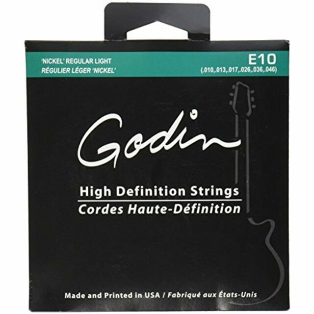 Изображение Godin 008964 E-10 Комплект струн для электрогитары, 010-046, Regular Light