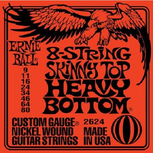 ERNIE BALL 2624 009-080 Струны для 8-струнной электрогитары Изображение ERNIE BALL 2624 009-080 Струны для 8-струнной электрогитары
