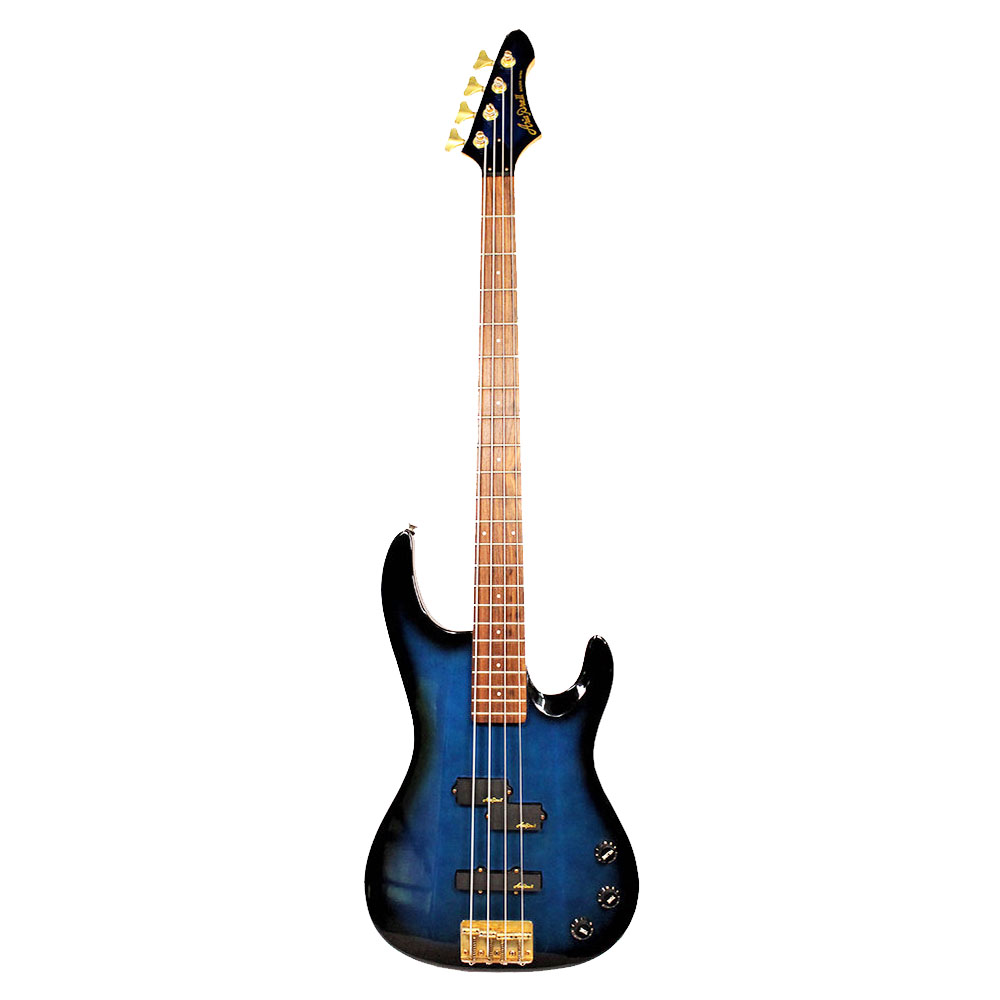 Изображение Aria ProII Magna бас-гитара синий санберст, золотая фурнитура 