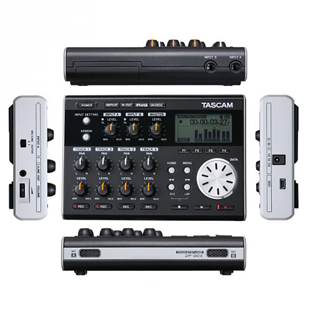 TASCAM DP-004 Компактная 4-х канальная портостудия Изображение TASCAM DP-004 Компактная 4-х канальная портостудия