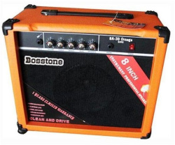 Изображение Bosstone BA-30W Orange Комбоусилитель для бас гитары: Мощность - 30 Ватт, Динамик 8"