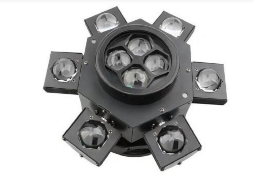 Bi Ray ML6A Моторизированный прожектор смены цвета (колорчэнджер) паук, 10х10Вт+лазер Изображение Bi Ray ML6A Моторизированный прожектор смены цвета (колорчэнджер) паук, 10х10Вт+лазер