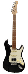 Изображение CENSTAR ST BLACK Электрогитара Stratocaster, цвет: чёрный