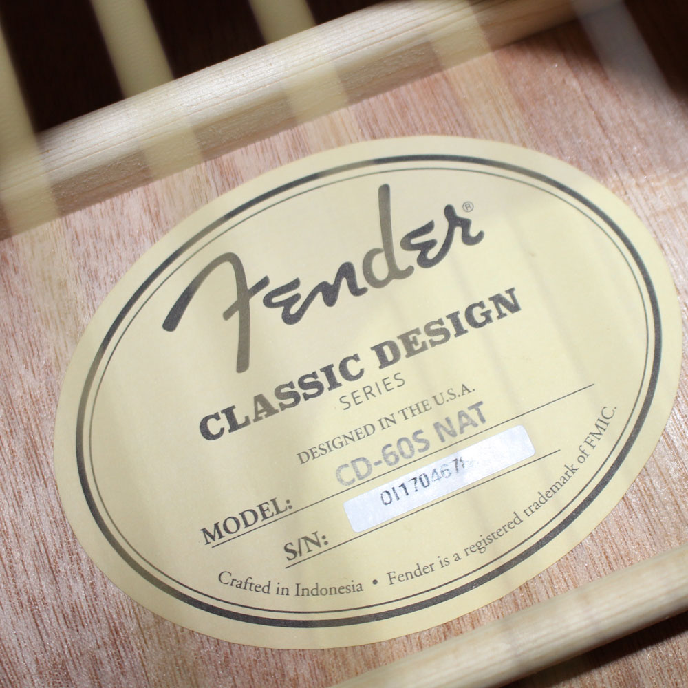 FENDER CD-60 NAT Акустическая гитара Изображение FENDER CD-60 NAT Акустическая гитара