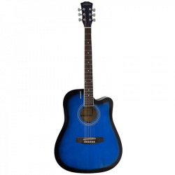 Изображение ELITARO E4110BLS Акустическая гитара, цвет: синий