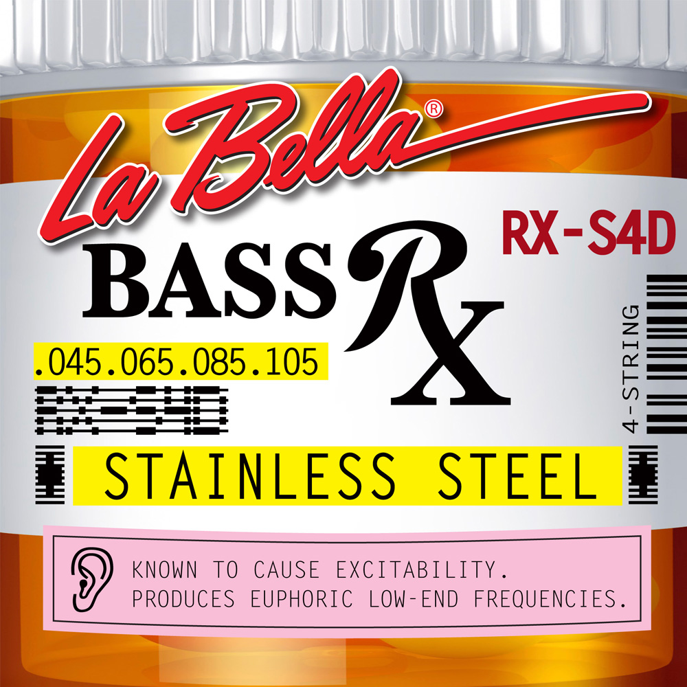 Изображение LA BELLA RX-S4D 045-105 Струны для бас-гитары