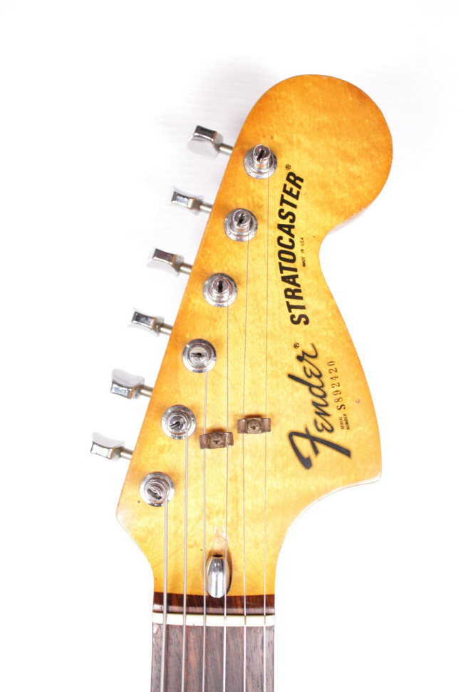 Изображение Fender Stratocaster USA 1978 Refinish, s/n S892420, SSS, Черный матовый, Черный пикгард + Кейс