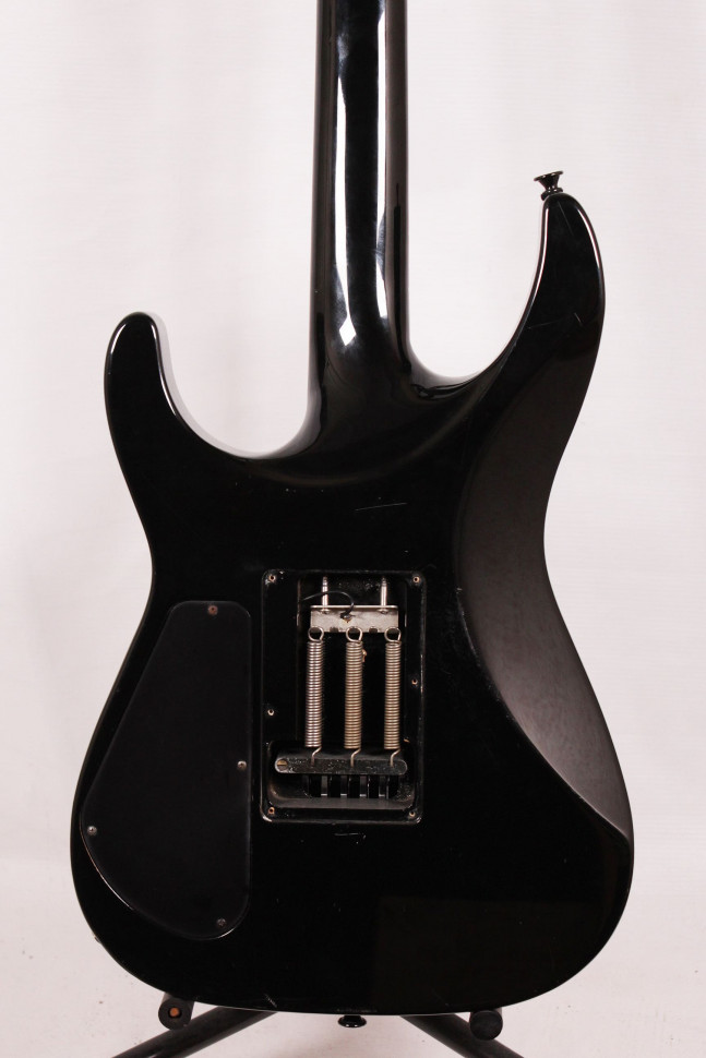 Изображение Grover Jackson Superstrat, s/n 901456, HH, Черный, акульи зубы, флойд, рычаг, клееный гриф