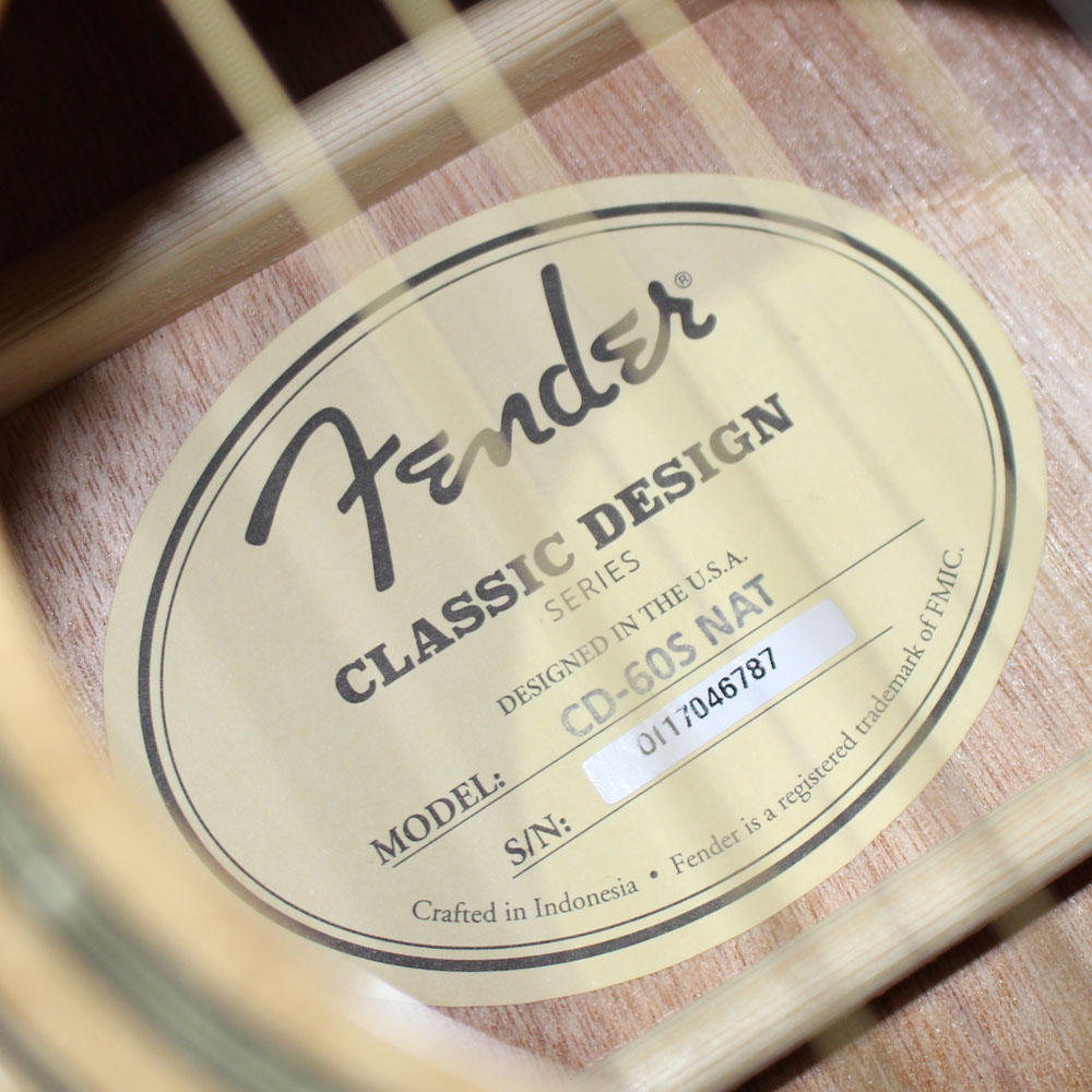 FENDER CD-60 NAT Акустическая гитара Изображение FENDER CD-60 NAT Акустическая гитара
