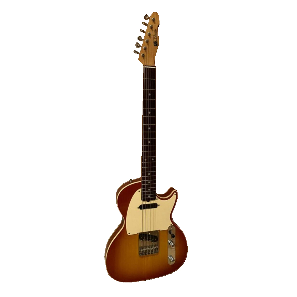 Изображение St. Blues Bluesmaster USA Электрогитара б/у, 05315, SS, Autumn Burst, Кремовый пикгард