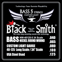 Изображение BLACKSMITH NW-40125-5 Струны для бас-гитары 5-стр.