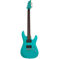 Изображение SCHECTER C-6 Deluxe SAQ Satin Aqua Гитара электрическая шестиструнная, крепление грифа: на болтах